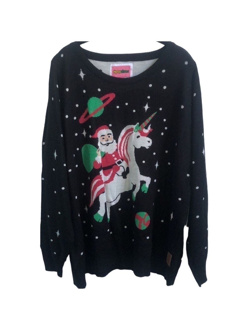 Tipsy Elves Santa Unicorn Ugly Christmas Sweater Size XXL NWT